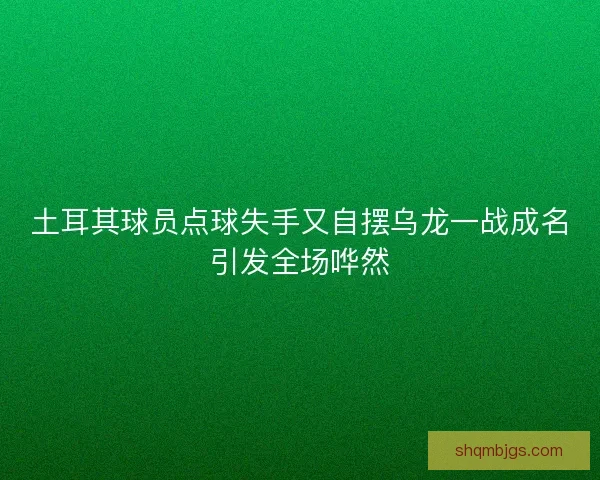 土耳其球员点球失手又自摆乌龙一战成名引发全场哗然